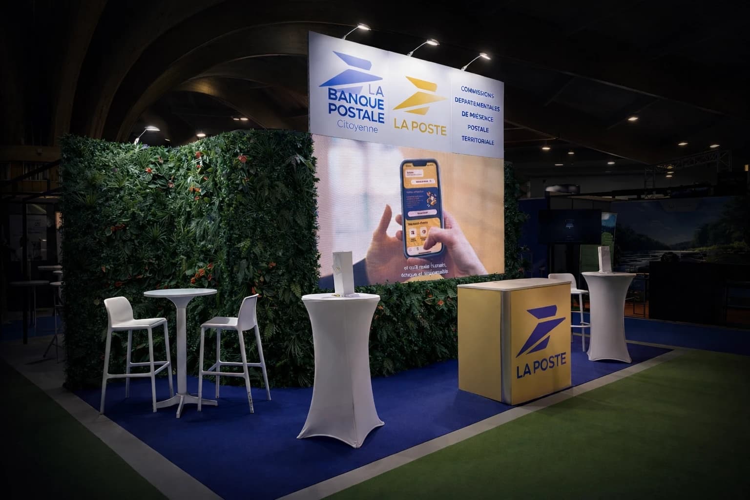 La Poste — Stand épuré + LED
